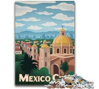 Adult Jigsaws 1000 Piece Mexico City Help The Brain Exercise Addictive Toys to Cultivate Patience Suitable for Couples (size 38x52cm)