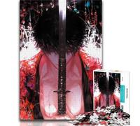 Adult Jigsaws 1000 Piece Mysterious Ninja Samurai 1000 Piece Puzzle,Stress Reliever Difficult Challenge Unique Home Decor And Gifts 38x26cm