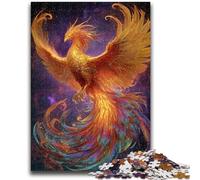 Adult Jigsaws 1000 Piece Mysterious Phoenix Stress Reliever Difficult Challenge Every Piece Is Unique - Challenging Family Fun Game 26x38cm