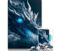 Adult Jigsaws 1000 Piece Mystical Dragon Artwork 1000 Pieces for Adults,Quiz Game Wall Decoration Unique Birthday And Xmas Gifts (size 38x26cm)