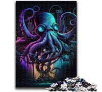 Adult Jigsaws 1000 Piece Octopus Help The Brain Exercise Addictive Toys to Cultivate Patience Suitable for Couples 38x26cm
