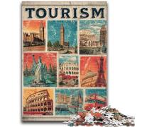 Adult Jigsaws 1000 Piece Paris Collage Challenging Game And Family Play Wall Decoration Unique Birthday And Xmas Gifts 26x38cm
