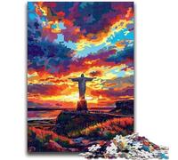Adult Jigsaws 1000 Piece Sculpture at Sunset for And from 14 Years And over Play Toys Because It Is Ideal As A Gift for The Whole Family 26x38cm