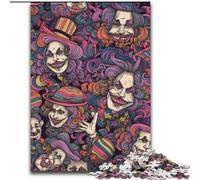 Adult Jigsaws 1000 Piece Skeleton Clown Challenging To Complete But Fun And Humorous Unique Birthday And Gifts (size 26x38cm)