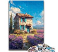 Adult Jigsaws 1000 Piece Small House Oil Painting Challenging To Complete But Fun And Humorous Birthday Present, Gifts, Wall Art 50x75cm