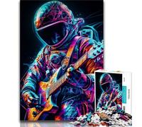 Adult Jigsaws 1000 Piece Space Music Teenager Jigsaw,Staycation Kill Time with Fully Interlocking Randomly Shaped Pieces (size 75x50cm)