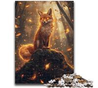 Adult Jigsaws 1000 Piece Spirit Fox Adult Jigsaw,Educational Games Home Decoration Birthday Present, Gifts, Wall Art (50x75cm)