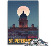 Adult Jigsaws 1000 Piece St Petersburg for And 14 Years And over Interesting Stress Reduction Gifts for Friends And Family (size 38x26cm)