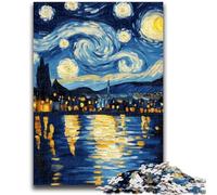 Adult Jigsaws 1000 Piece Starry Night Night Sky Teenager Puzzles,Learning Educational Toys Family Games Gifts for Friends And Family (50x75cm)