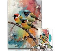 Adult Jigsaws 1000 Piece Three Sparrows,Stress Reliever Difficult Challenge Every Piece Is Unique - Challenging Family Fun Game (38x26cm)