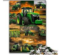 Adult Jigsaws 1000 Piece Tractor Collage, Stress Reliever Difficult Challenge Secret Santa Gifts for Age 14 Years Up (size 50x75cm)