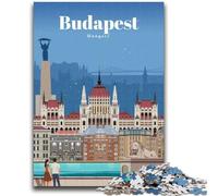 Adult Jigsaws 1000 Piece Travel to Budapest 1000 Piece Puzzle,Stress Reliever Difficult Challenge Unique Home Decor And Gifts (50x75cm)