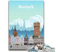Adult Jigsaws 1000 Piece Travel to Rostock for And 14 Years And over Interesting Stress Reduction Gifts for Friends And Family (size 38x26cm)