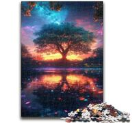 Adult Jigsaws 1000 Piece Tree of Life Stress Reliever Difficult Challenge Every Piece Is Unique - Challenging Family Fun Game 50x75cm