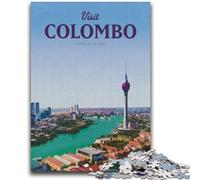 Adult Jigsaws 1000 Piece Visit Colombo for And 14 Years And over Interesting Stress Reduction Gifts for Friends And Family (size 50x75cm)