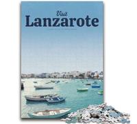 Adult Jigsaws 1000 Piece Visit Lanzarote 1000 Piece Puzzle,Stress Reliever Difficult Challenge Unique Home Decor And Gifts (50x75cm)