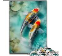 Adult Jigsaws 1000 Piece Watercolor Koi Challenging To Complete But Fun And Humorous Unique Birthday And Gifts (size 50x75cm)