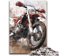 Adult Jigsaws 1000 Piece Watercolor Motorcycle Teenager Puzzles,Challenging Game Toys Wall Decoration Unique Birthday And Xmas Gifts (38x26cm)