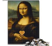 Adult Jigsaws 1000 Pieces Difficult Abstract Mona Lisa, Suitable for People Aged 14 And Above Educational Games Secret Santa Gifts (Size 26x38cm)