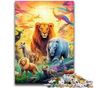 Adult Jigsaws 1000 Pieces Difficult African Animals 1000 Piece Jigsaw,Fun Activity for Home, Rainy Days Toys, Birthday Gifts (50x75cm)