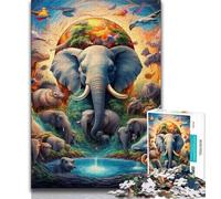 Adult Jigsaws 1000 Pieces Difficult African Animals 1000 Piece Jigsaw,Fun Activity for Home, Rainy Days Toys, Birthday Gifts 75x50cm