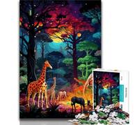 Adult Jigsaws 1000 Pieces Difficult African Animals Puzzles for Adults,Game Toys Every Piece Is Unique - Challenging Family Fun Game (size 38x26cm)