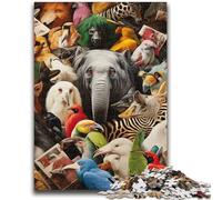 Adult Jigsaws 1000 Pieces Difficult African Animals Teenager Jigsaw,Educational Games Wall Decoration Unique Birthday And Xmas Gifts (26x38cm)