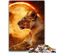 Adult Jigsaws 1000 Pieces Difficult African Lioness Adult Puzzles,is Ideal As Gifts for The Whole Family Suitable for And 14 (26x38cm)
