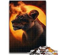 Adult Jigsaws 1000 Pieces Difficult African Lioness Adult Puzzles,is Ideal As Gifts for The Whole Family Suitable for And 14 (26x38cm)