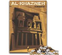 Adult Jigsaws 1000 Pieces Difficult Al-Khazneh, Jordan Educational Games DIY Toys for Is Ideal As A Gift for The Whole Family (size 38x52cm)