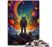Adult Jigsaws 1000 Pieces Difficult Alien Astronaut in Space Educational Games Educational Game for Birthday, Chrismas for And Age 14 26x38cm