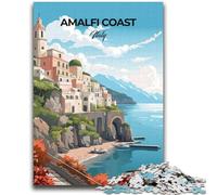 Adult Jigsaws 1000 Pieces Difficult Amalfi Coast Italy Educational Games DIY Toys for Is Ideal As A Gift for The Whole Family (size 38x52cm)