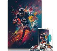 Adult Jigsaws 1000 Pieces Difficult American Football Adult Jigsaw,Stress Reliever Staycation Kill Time Home Decoration Toys 26x38cm