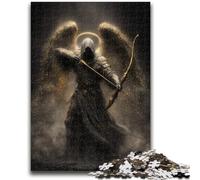 Adult Jigsaws 1000 Pieces Difficult Angel Knight Adult Jigsaw,Stress Reliever Staycation Kill Time Home Decoration Toys (75x50cm)