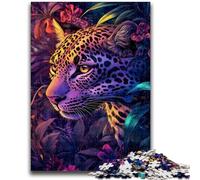 Adult Jigsaws 1000 Pieces Difficult Animal Leopard Adult Puzzles,is Ideal As Gifts for The Whole Family Suitable for And 14 (26x38cm)