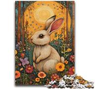 Adult Jigsaws 1000 Pieces Difficult Animal Rabbit Puzzles for Teenagers,Suitable for Desktop Decoration for And Age 14 (75x50cm)