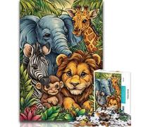 Adult Jigsaws 1000 Pieces Difficult Animal World,Learning Educational Toys Family Games Educational Game for Birthday,Chrismas (38x26cm)