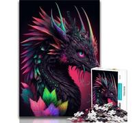 Adult Jigsaws 1000 Pieces Difficult Animals Dragons 1000 Piece Jigsaw,Fun Activity for Home, Rainy Days Toys, Birthday Gifts 75x50cm