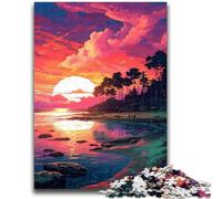 Adult Jigsaws 1000 Pieces Difficult Anime Art Landscape Puzzles,Stress Reliever Difficult Challenge Suitable for Desktop Decoration (38x26cm)