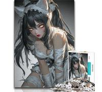 Adult Jigsaws 1000 Pieces Difficult Anime Catwoman Adult Puzzles,is Ideal As Gifts for The Whole Family Suitable for And 14 38x26cm