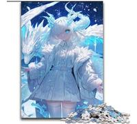 Adult Jigsaws 1000 Pieces Difficult Anime Dragon Girl, Elephant Toy Intellectual Game Birthday Present, Gifts, Wall Art for Ages 14+ (Size50x75cm)