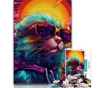 Adult Jigsaws 1000 Pieces Difficult Art Animal Mouse 1000 Piece Jigsaw,Educational Games Wall Decoration Unique Birthday And Xmas Gifts (size 38x26cm)