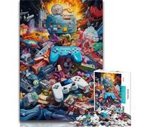 Adult Jigsaws 1000 Pieces Difficult Art Gamepad 1000 Pieces for Adults,Educational Games Wall Decoration Unique Birthday And Xmas Gifts (size 38x26cm)