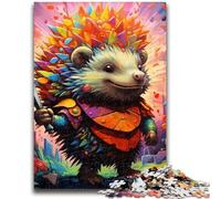 Adult Jigsaws 1000 Pieces Difficult Art Hedgehog 1000 Piece Jigsaw,Fun Activity for Home, Rainy Days Toys, Birthday Gifts (50x75cm)