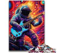 Adult Jigsaws 1000 Pieces Difficult Astronaut Guitar Adult Puzzles,Stress Reliever Difficult Challenge Secret Santa Gifts (26x38cm)