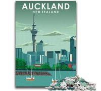 Adult Jigsaws 1000 Pieces Difficult Auckland New Zealand Art Adult Puzzles,is Ideal As Gifts for The Whole Family Suitable for And 14 (50x75cm)