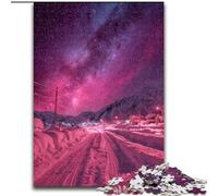 Adult Jigsaws 1000 Pieces Difficult Aurora Landscape, Game Toys Every Piece Is Unique - Challenging Family Fun Game for for Age 14 (Size 26x38cm)