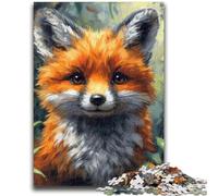 Adult Jigsaws 1000 Pieces Difficult Autumn Fox Adult Puzzles,Stress Reliever Difficult Challenge Secret Santa Gifts (75x50cm)