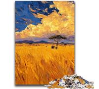 Adult Jigsaws 1000 Pieces Difficult Autumn Wheat Field Challenging To Complete But Fun And Humorous Educational Game for Birthday 50x75cm