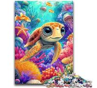 Adult Jigsaws 1000 Pieces Difficult Baby Turtle 1000 Pieces for Teenagers,Challenging Game Toys Wall Decoration Unique Birthday And Xmas Gifts (38x26cm)